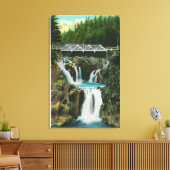 Toile Vue sur Split Rock Falls et Bridge (Insitu(Salon))