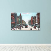 Toile Vue sur Washington Street avec funiculaire (Insitu (Plancher de Bois))