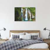 Toile Vue surélevée d'une cascade, Croatie (Insitu(Chambre))