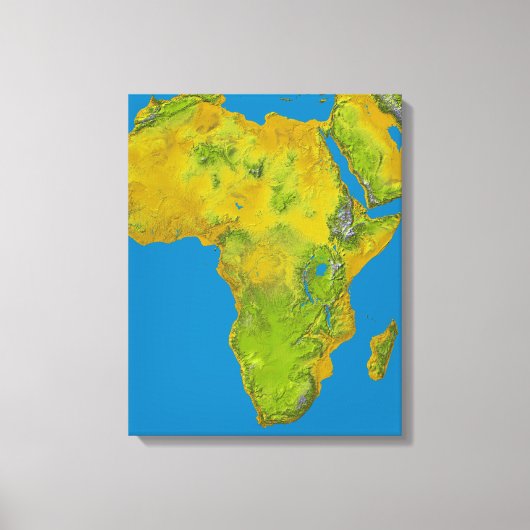 Toile Vue topographique de l'Afrique (Recto)