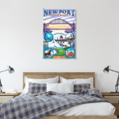 Toile Vues sur la ville - Newport, Oregon (Insitu(Chambre))
