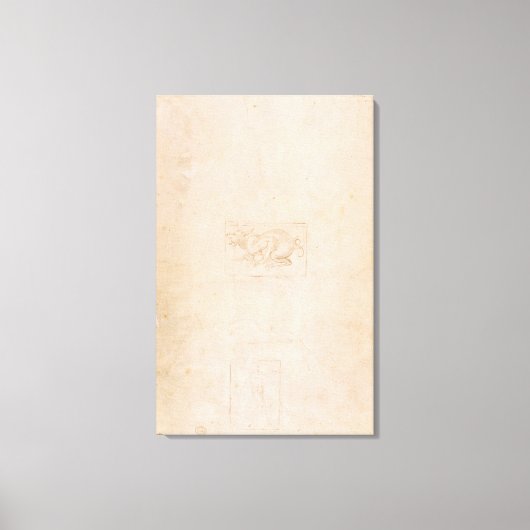 Toile W.54 Étude d'un dragon (Recto)