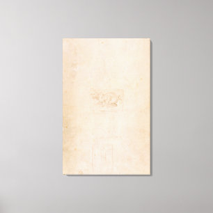 Toile W.54 Étude d'un dragon