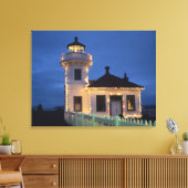 Toile WA, Mukilteo, le phare de Mukilteo, établi (Insitu(Salon))
