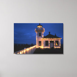 Toile WA, Mukilteo, phare de Mukilteo, établi en 2