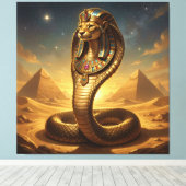 Toile Wadjet – Egyptian Cobra Goddess (Insitu (Plancher de Bois))