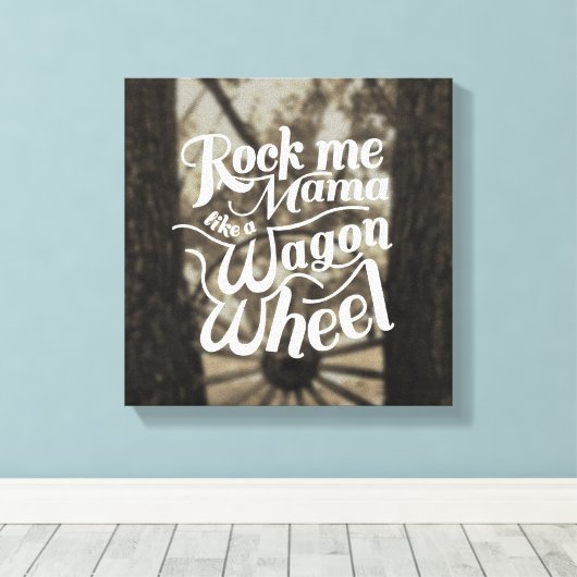 Toile Wagon Wheel (Insitu (Plancher de Bois))