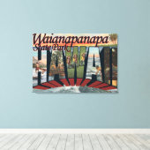 Toile Waianapanapa State Park, Hawaii (Insitu (Plancher de Bois))