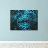 Toile Waitomo Glowworm Galaxy - Bioluminescent Cave Refl (Insitu (Plancher de Bois))