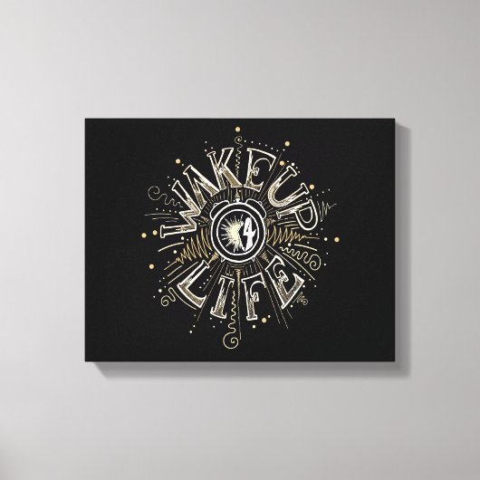 Toile WAKE UP 4 LIFE quota illustration (Recto)