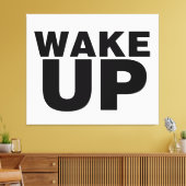 Toile Wake up Black (Insitu(Salon))