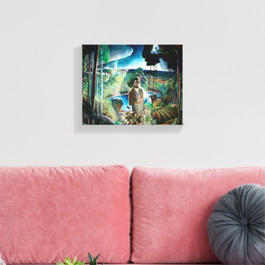 Toile Walden Pond revisité par Newell Convers Wyeth (Insitu(Salon))