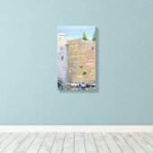 Toile Wall Ouest KOTEL Jérusalem Vieille ville Israël (Insitu (Plancher de Bois))