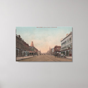 Toile Walla Walla, WA - Vue sur Main St.