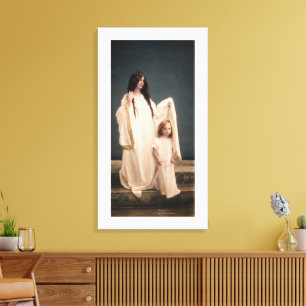 Toile Wallace Nutting LA MÈRE GARDE 