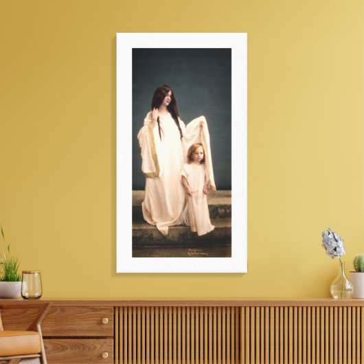 Toile Wallace Nutting LA MÈRE GARDE (Insitu(Salon))