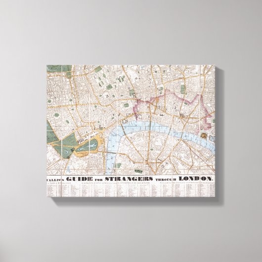 Toile Wallis's Guide for Strangers Through London, 1841 (Recto)