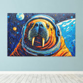 TOILE WALRUS IN SPACE-3 (Insitu (Plancher de Bois))