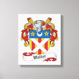 Toile Walter Family Crest