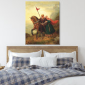 Toile Walther et Hildegund fuient avec leur cheval (Insitu(Chambre))