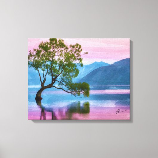 Toile Wanaka Tree Nouvelle-Zélande (Recto)