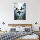 Toile Wander Often Misty Forest Path Quote (Insitu(Chambre))
