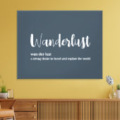 Toile Wanderlust définition blanc gris bleu couleur (Insitu(Salon))