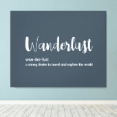 Toile Wanderlust définition blanc gris bleu couleur (Insitu (Plancher de Bois))