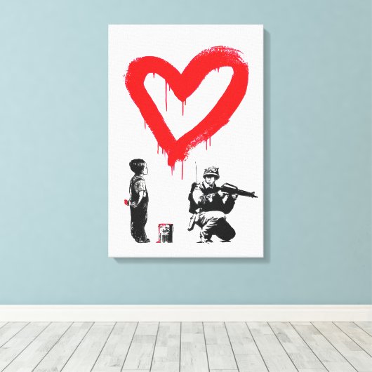 Toile War or Love? (Insitu (Plancher de Bois))