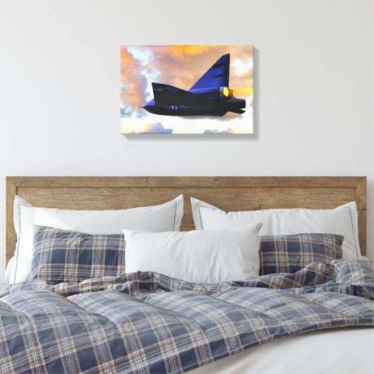 Toile WARPLANE DARTING SUR Convair F2Y Sea Dart (Insitu(Chambre))