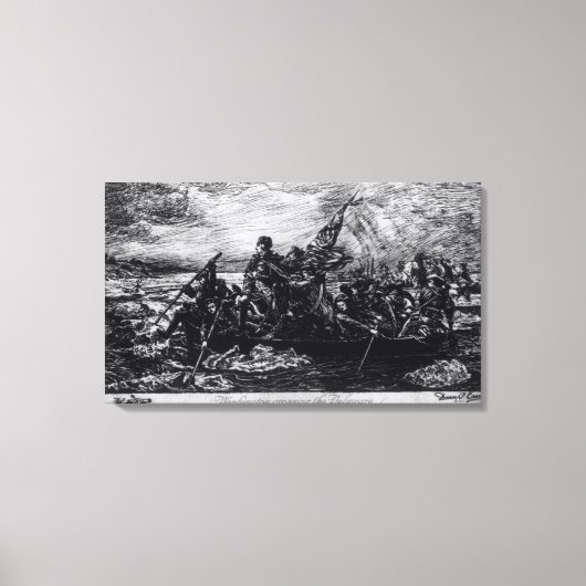 Toile Washington Crossing the Delaware (Recto)