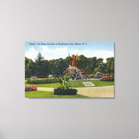 Toile Washington Park Vue sur la fontaine des rois, (Recto)