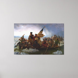 Toile Washington Traverser le Delaware par Emanuel Leutz