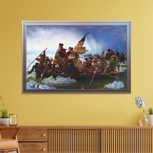 Toile Washington Traverser le Delaware par Emanuel Leutz (Insitu(Salon))