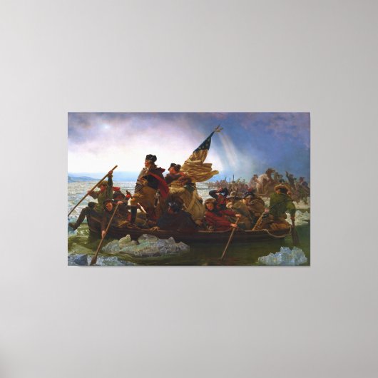 Toile Washington Traverser le Delaware par Emanuel Leutz (Recto)