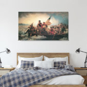 Toile Washington Traverser le Delaware par Emanuel Leutz (Insitu(Chambre))