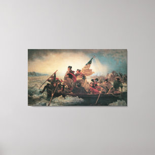 Toile Washington Traverser le Delaware par Emanuel Leutz
