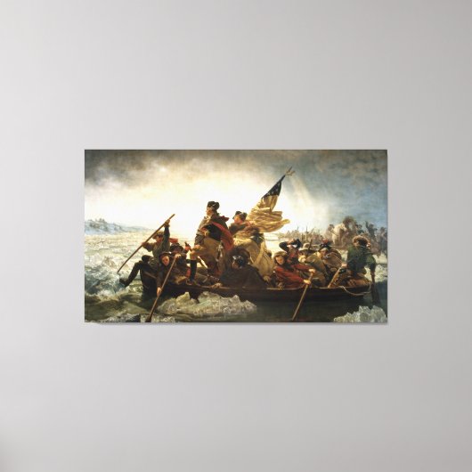 Toile Washington Traverser le Delaware par Emanuel Leutz (Recto)