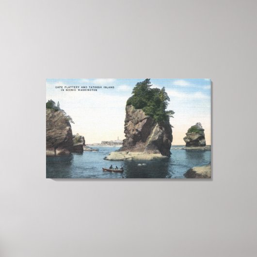 Toile Washington - Vue de Cape Flattery & Tatoosh (Recto)