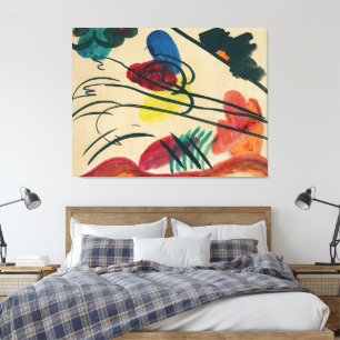 Toile Wassily Kandinsky - Avec trois cavaliers (1910) -