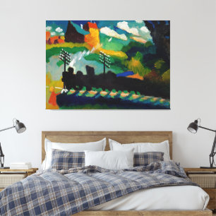 Toile Wassily Kandinsky - Chemin de fer près de Murnau (