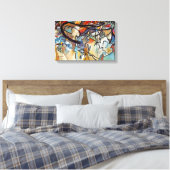 Toile Wassily Kandinsky - Composition Cinq Art Abstrait (Insitu(Chambre))