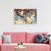 Toile Wassily Kandinsky - Composition Cinq Art Abstrait (Insitu(Salon))