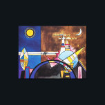 Toile Wassily Kandinsky - Grande Porte de Kiev Abstrait<br><div class="desc">Encre et aquarelle sur papier de 1928. Beaucoup de choses se passent dans cette œuvre d'art abstrait et ce que je vois sont les suivantes ; nuit et jour avec le soleil et le croissant de lune, des bâtiments en Russie, une antenne de télévision et ce qui ressemble à un...</div>