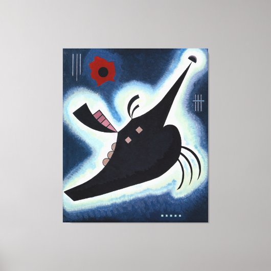 Toile Wassily Kandinsky - Noir Pointu. (Recto)