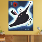 Toile Wassily Kandinsky - Noir Pointu. (Insitu(Salon))