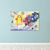 Toile WASSIY KANDINSKY - Jaune Rouge Bleu (Insitu (Plancher de Bois))