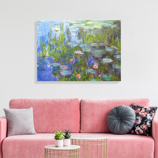 Toile Water Lilies, 1915 Claude Monet cool, ancien, maît (Insitu(Salon))