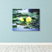 Toile Water Lily Pond:Premium Canvas (Insitu (Plancher de Bois))