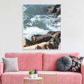 Toile Water Splashing on Rocks Photo (Insitu(Salon))